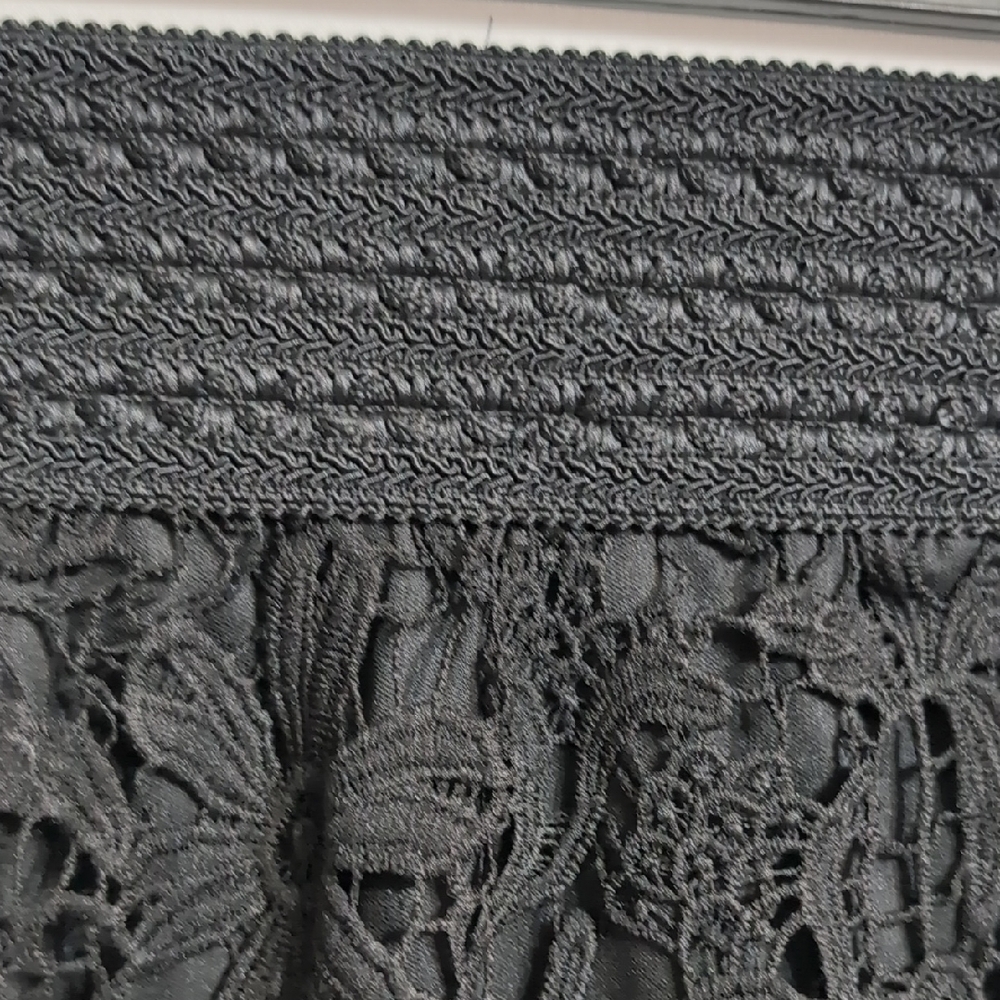 Lily White Black Crochet Midi Skirt - Picture 2 of 8